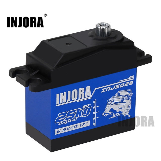 INJORA INJS025 RC Car 25KG 35KG Metal Gear Large Torque Digital Servo for RC Car Crawler SCX10 TRX4 RC Car Truck Robot Parts