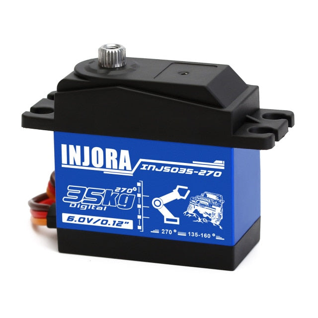 INJORA INJS025 RC Car 25KG 35KG Metal Gear Large Torque Digital Servo for RC Car Crawler SCX10 TRX4 RC Car Truck Robot Parts